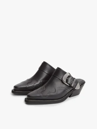 Mules de couro estilo western da Tommy Jeans
