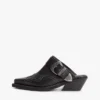 Mules de couro estilo western da Tommy Jeans Mules de couro estilo western da Tommy Jeans