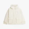 Parka curta com capuz resistente à água Parka curta com capuz resistente à água