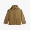Parka curta com capuz resistente à água Parka curta com capuz resistente à água