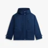 Parka curta com capuz resistente à água Parka curta com capuz resistente à água