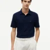 Polo clássico com jacquard texturado Polo clássico com jacquard texturado