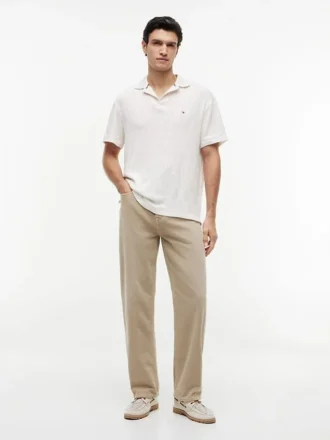 Polo clássico em jacquard texturado
