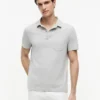 Polo com bolso em jersey de corte regular