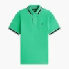 Polo com corte regular e detalhes em contraste Polo com corte regular e detalhes em contraste