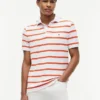 Polo com corte regular e riscas que absorve a humidade Polo com corte regular e riscas que absorve a humidade