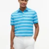 Polo com corte regular e riscas que absorve a humidade Polo com corte regular e riscas que absorve a humidade