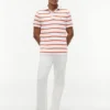 Polo com corte regular e riscas que absorve a humidade Polo com corte regular e riscas que absorve a humidade