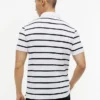 Polo com corte regular e riscas que absorve a humidade Polo com corte regular e riscas que absorve a humidade