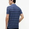 Polo com corte regular e riscas que absorve a humidade Polo com corte regular e riscas que absorve a humidade