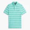 Polo com corte regular e riscas que absorve a humidade Polo com corte regular e riscas que absorve a humidade