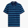 Polo com corte regular e riscas que absorve a humidade Polo com corte regular e riscas que absorve a humidade