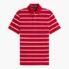 Polo com corte regular e riscas que absorve a humidade Polo com corte regular e riscas que absorve a humidade