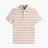 Polo com corte regular e riscas que absorve a humidade Polo com corte regular e riscas que absorve a humidade