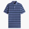 Polo com corte regular e riscas que absorve a humidade Polo com corte regular e riscas que absorve a humidade