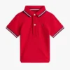 Polo com detalhes em borda para bebés Polo com detalhes em borda para bebés