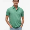 Polo com emblema tingido na peça, corte regular Polo com emblema tingido na peça, corte regular