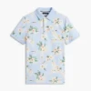 Polo com estampado floral e corte regular Polo com estampado floral e corte regular