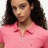 Polo com fecho de correr e corte justo Polo com fecho de correr e corte justo