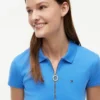 Polo com fecho de correr e corte justo Polo com fecho de correr e corte justo