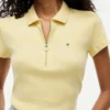 Polo com fecho de correr e corte justo Polo com fecho de correr e corte justo