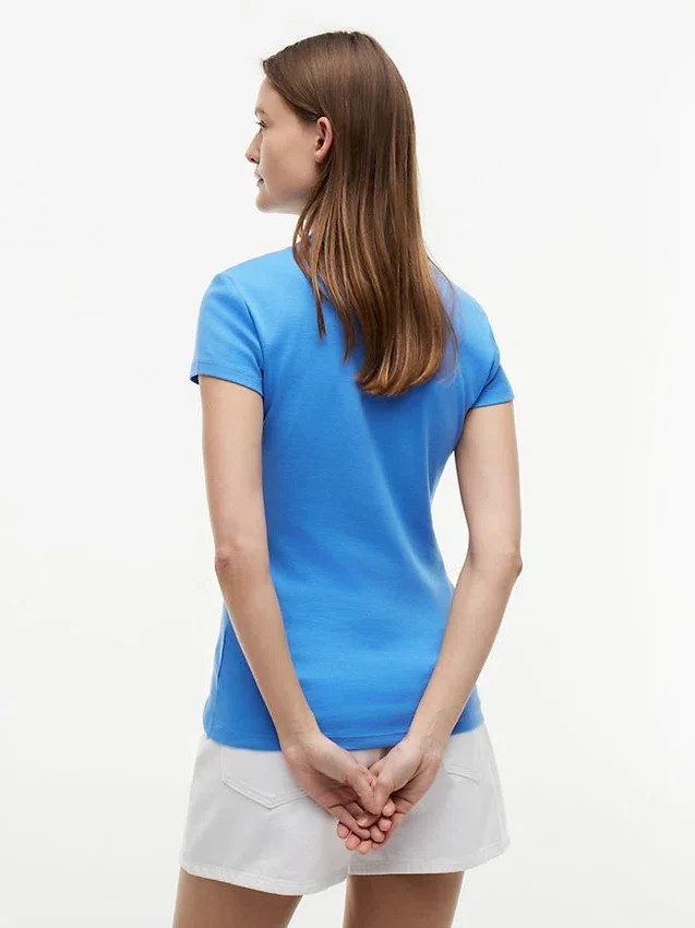 Polo com fecho de correr e corte justo Polo com fecho de correr e corte justo