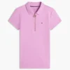 Polo com fecho de correr e corte justo Polo com fecho de correr e corte justo
