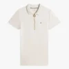 Polo com fecho de correr e corte justo Polo com fecho de correr e corte justo