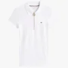 Polo com fecho de correr e corte justo Polo com fecho de correr e corte justo