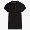Polo com fecho de correr e corte justo Polo com fecho de correr e corte justo