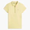 Polo com fecho de correr e corte justo Polo com fecho de correr e corte justo