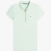 Polo com fecho de correr e corte justo Polo com fecho de correr e corte justo