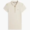 Polo com fecho de correr e corte justo Polo com fecho de correr e corte justo