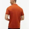 Polo com fecho em algodão liso, corte regular Polo com fecho em algodão liso, corte regular