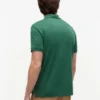 Polo com fecho em algodão liso de corte regular Polo com fecho em algodão liso de corte regular