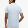 Polo com fecho em algodão liso de corte regular Polo com fecho em algodão liso de corte regular