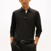 Polo com fecho em algodão suave Polo com fecho em algodão suave