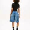 Polo com gola em folha de alface da Tommy Jeans Polo com gola em folha de alface da Tommy Jeans