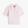 Polo com gola em folha de alface da Tommy Jeans Polo com gola em folha de alface da Tommy Jeans