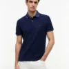 Polo com gola em jacquard de corte regular Polo com gola em jacquard de corte regular