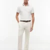 Polo com gola em jacquard de corte regular Polo com gola em jacquard de corte regular