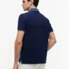 Polo com gola em jacquard de corte regular Polo com gola em jacquard de corte regular