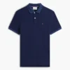 Polo com gola em jacquard de corte regular Polo com gola em jacquard de corte regular