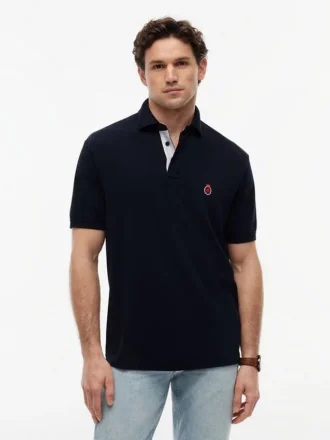Polo com logótipo Classic Fit Archive Crest