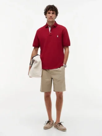 Polo com logótipo Classic Fit Archive Crest