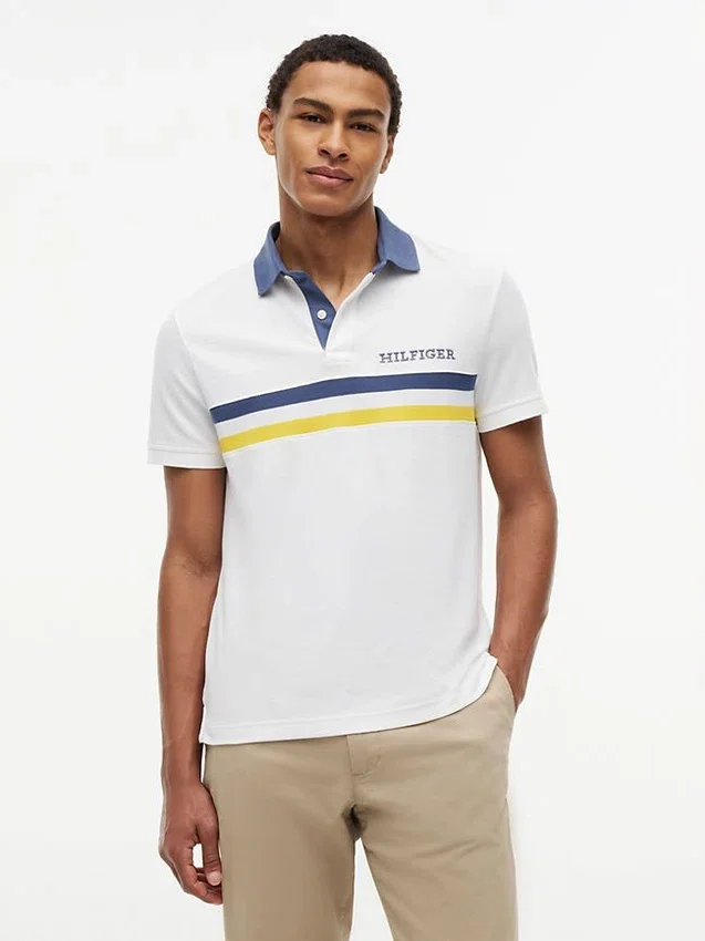 Polo com logótipo Hilfiger de ajuste regular Polo com logótipo Hilfiger de ajuste regular