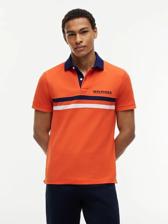 Polo com logótipo Hilfiger de ajuste regular Polo com logótipo Hilfiger de ajuste regular