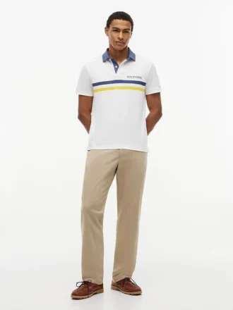 Polo com logótipo Hilfiger de ajuste regular