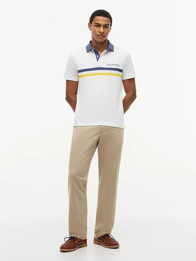 Polo com logótipo Hilfiger de ajuste regular Polo com logótipo Hilfiger de ajuste regular