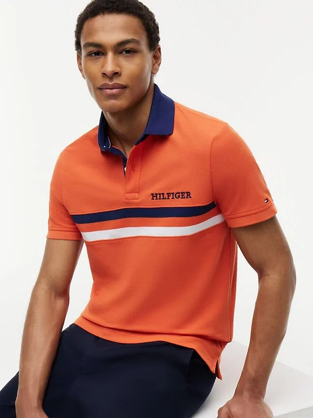 Polo com logótipo Hilfiger de ajuste regular Polo com logótipo Hilfiger de ajuste regular